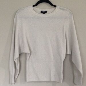 EXPRESS, SMALL, OFF WHITE, SWEATER-SHIRT, USED